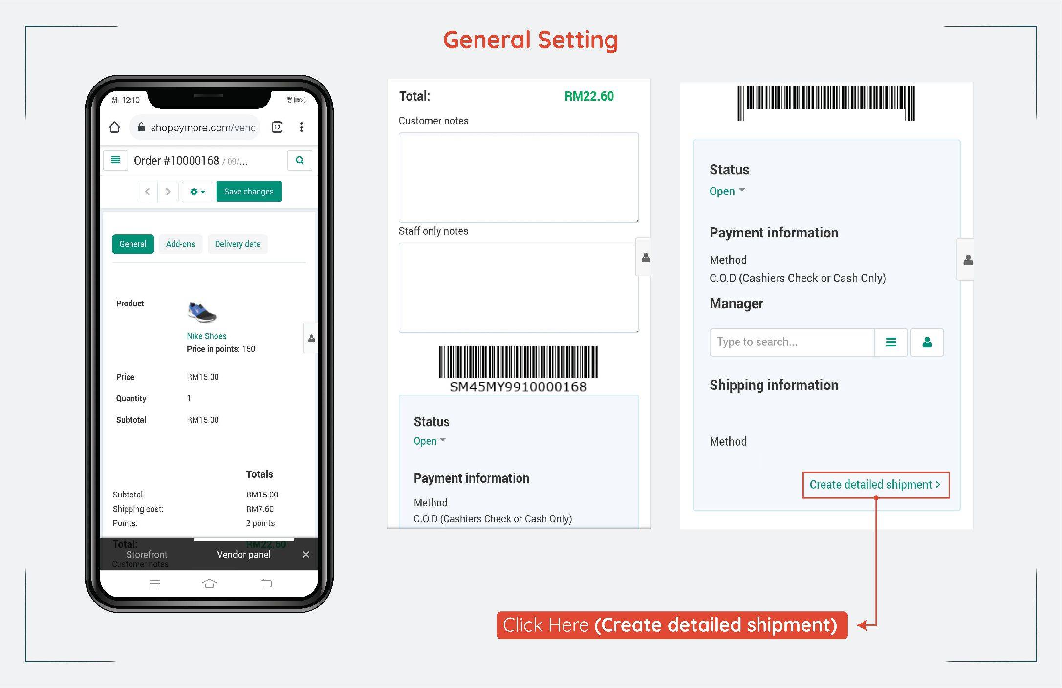 How to use Easy Parcel order handling using mobile 4